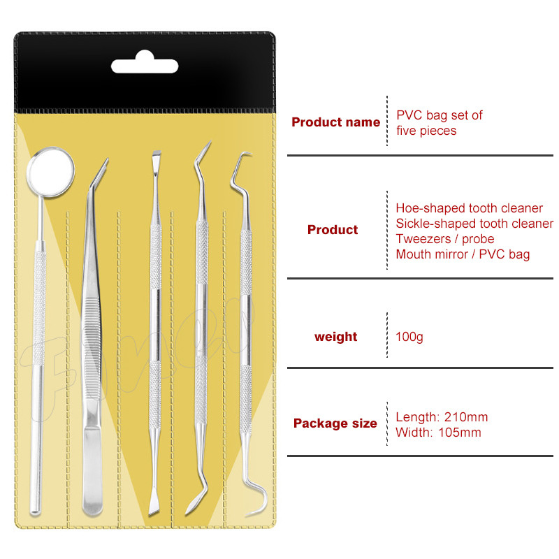 Stainless Steel Oral Clean Teeth Tools With Mouth Mirror