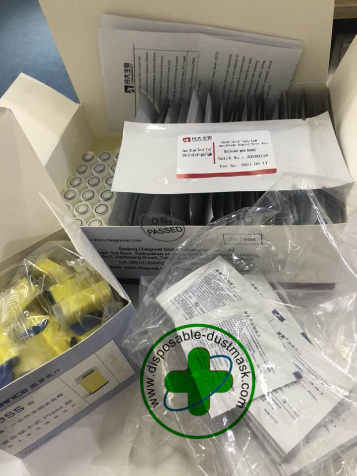One Step Covid-19 Virus Detection Test Kit Diagnostic Reagent Test Kit With Ce Iso