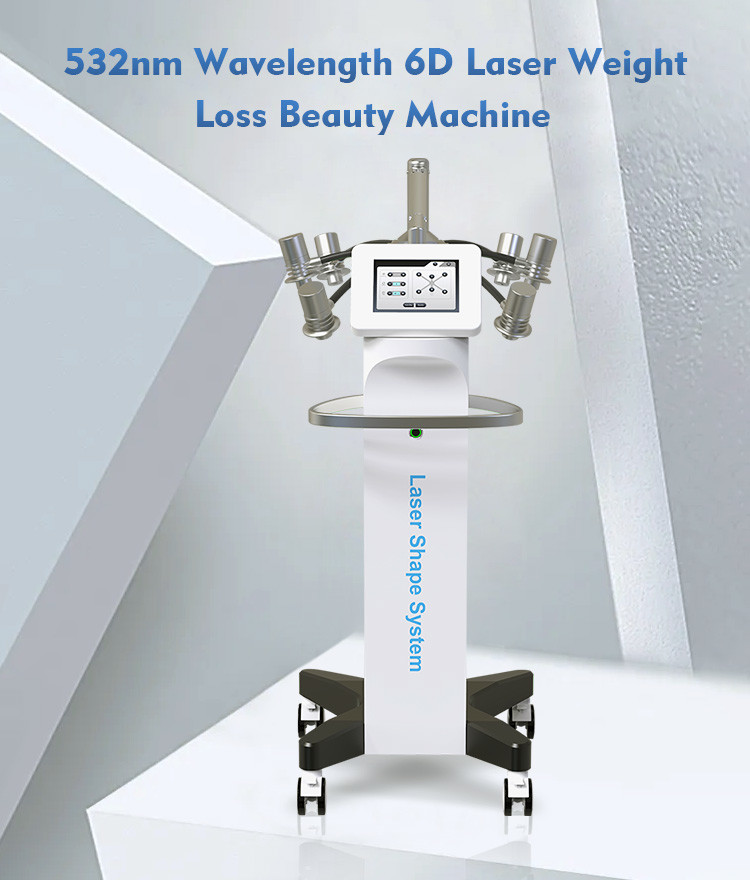 Air Cooled 300W Fat Melting Device Non invasive 6D Laser Slimming Machine For Lifts Buttocks