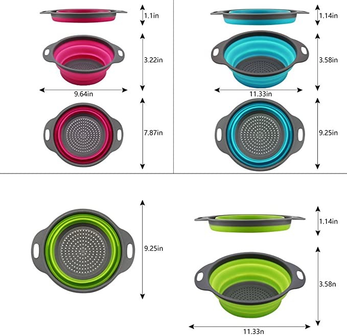 Silicone Folding Fruit Vegetable Filter Sink Drain Basket Bulk Kitchen Supplies
