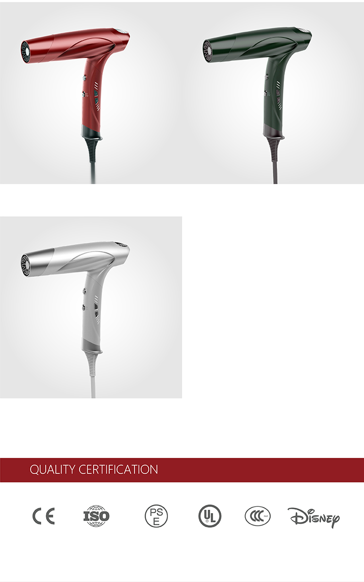 GUYLAND Hotel Hair Dryer 1800W Portable Foldable For Travel