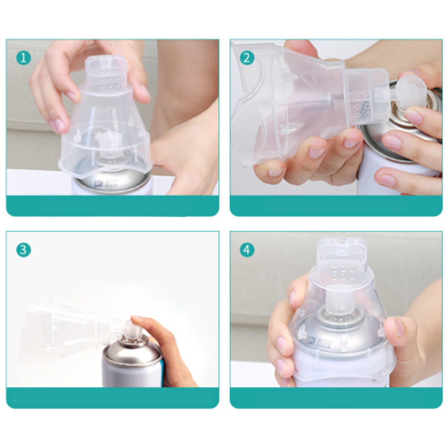 White 25.4mm Oxygen Spray Cap Mask Actuator For Oxygen Breathing