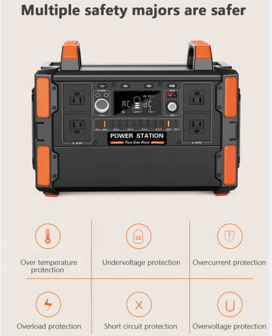 230V 1000W Portable Solar Generators Photovoltaic Household Solar Generator