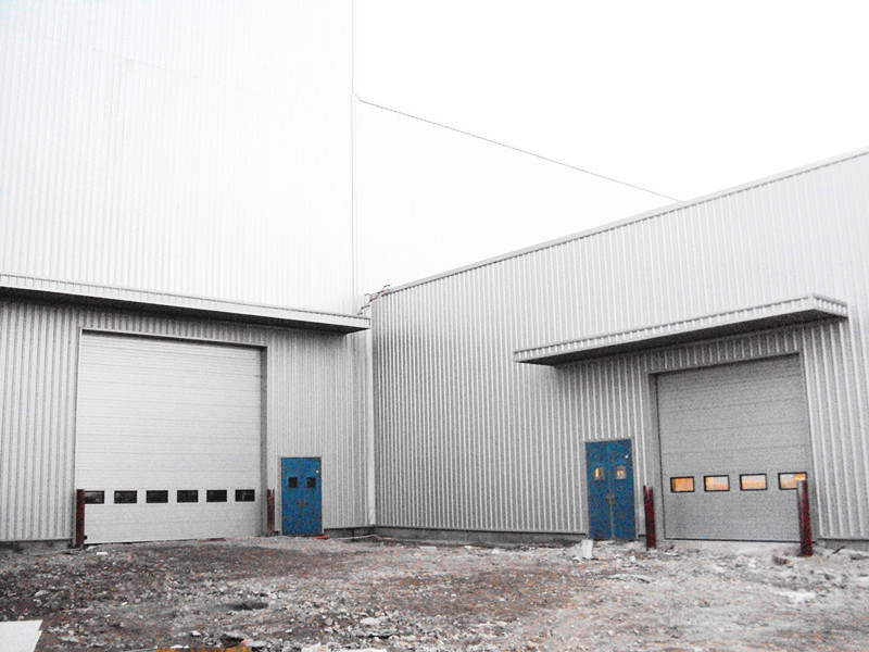 Automatic Industrial Sectional Garage Doors With PVC Window And Sandwich Panel Steel