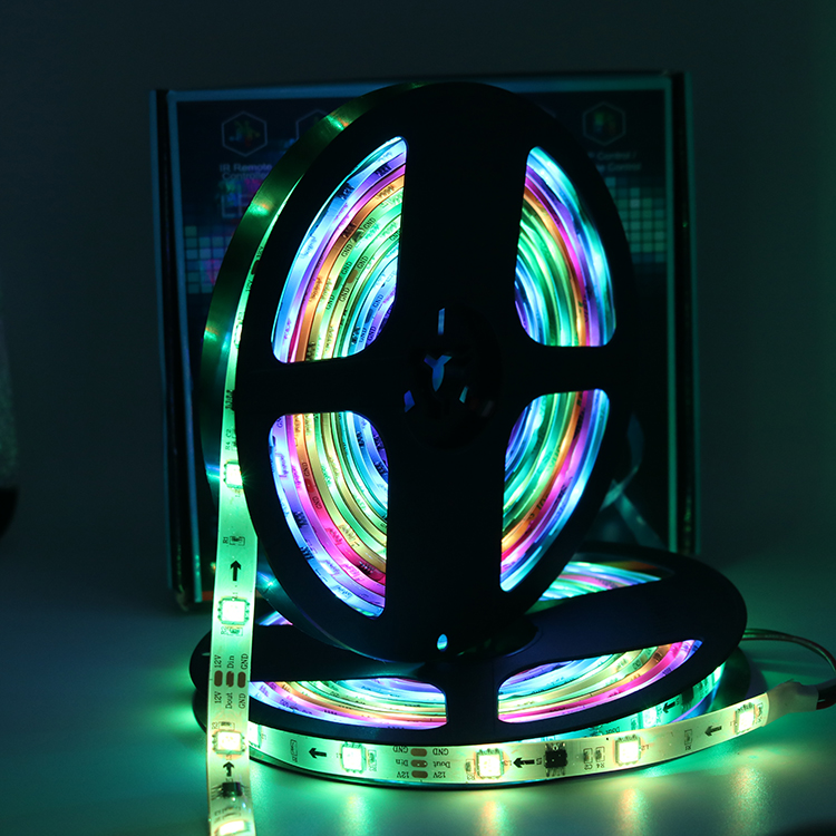 Rgbic Rgb 5050 Rgb Led Strip Lights 10m Waterproof 12v Ws 2811