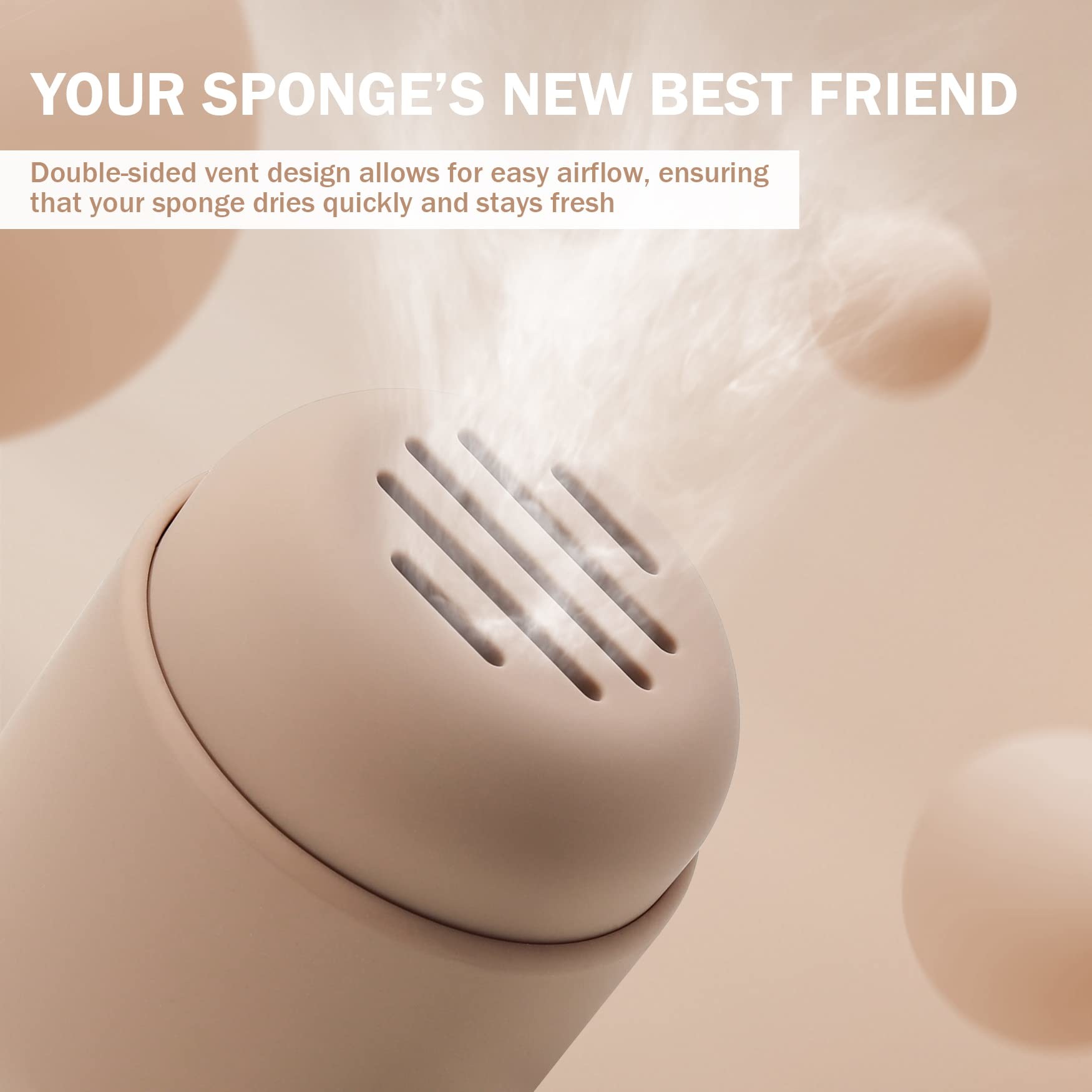 Washable Breathable Silicone Makeup Sponge Holder Beauty Sponge Blender Travel Case