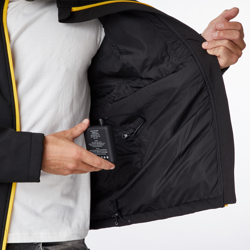 Men Electric Heated Jacket Outdoor Micro Polar Fleece Thermal Trekking Hiking Camping Hunting Travel
