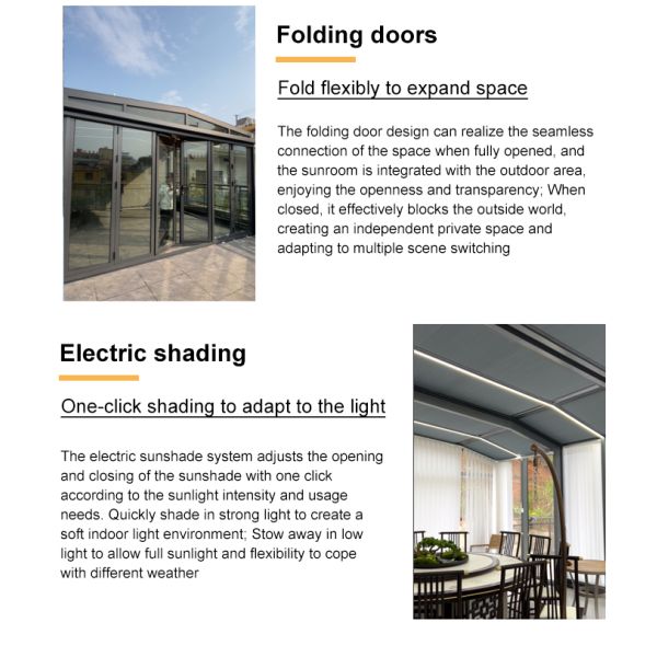 Customized High Snow Load Tempered Glass Mobile Cover Villa Roof for Apartment Terrace Patio & Courtyard Leisure Spaces