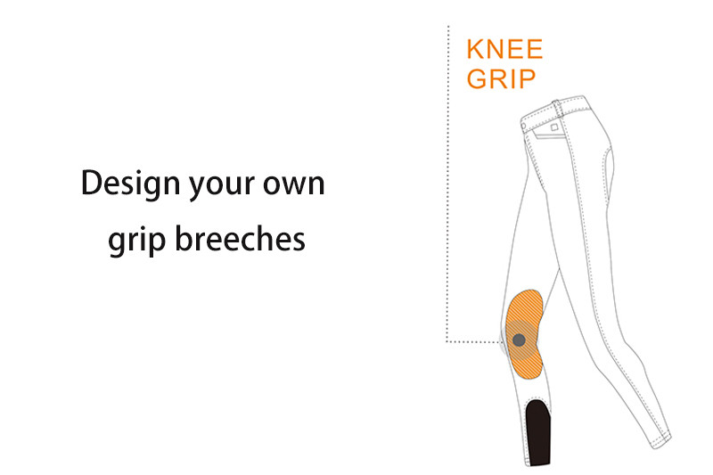 Children's Horse Riding Breeches Non Slip Anti Wear Knee Silicone Equestrian Pants