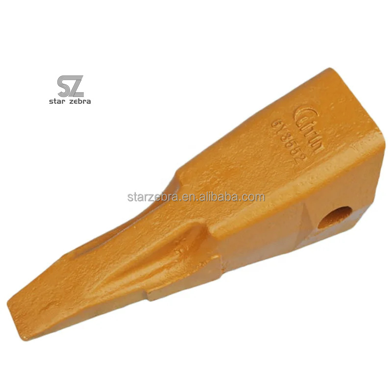 6Y3552 Excavator Ripper Bucket Teeth for D11 Bucket Tip in Black Finish and Feature