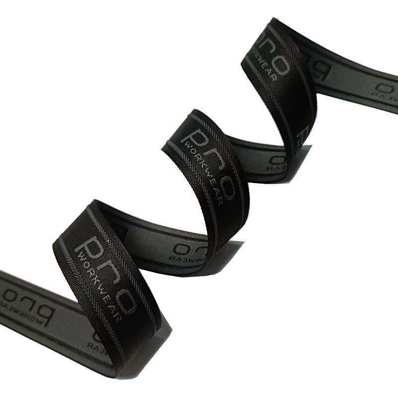 Custom Rubber Non Slip Polyester Jacquard Webbing For Cloth