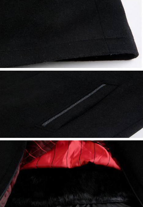 Autumn Winter Men Single Breasted Clothing Heavy Utility Cotton Slim Trench Coat Winter Warm Overcoat Jacket