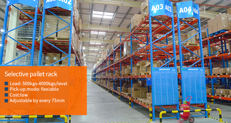 Steel Bin Storage Warehouse Rack 7 Layer Pallet Rack with Width 1000-3900mm and Depth 800-1500mm
