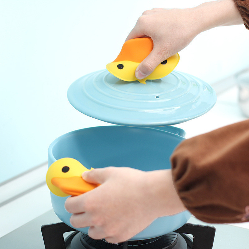 DUCK Silicone Cooking Pinch Grips Oven Mitts Potholder Silicone Cooking Cooking Utensil Kitchen Baking Gloves Gadget Set