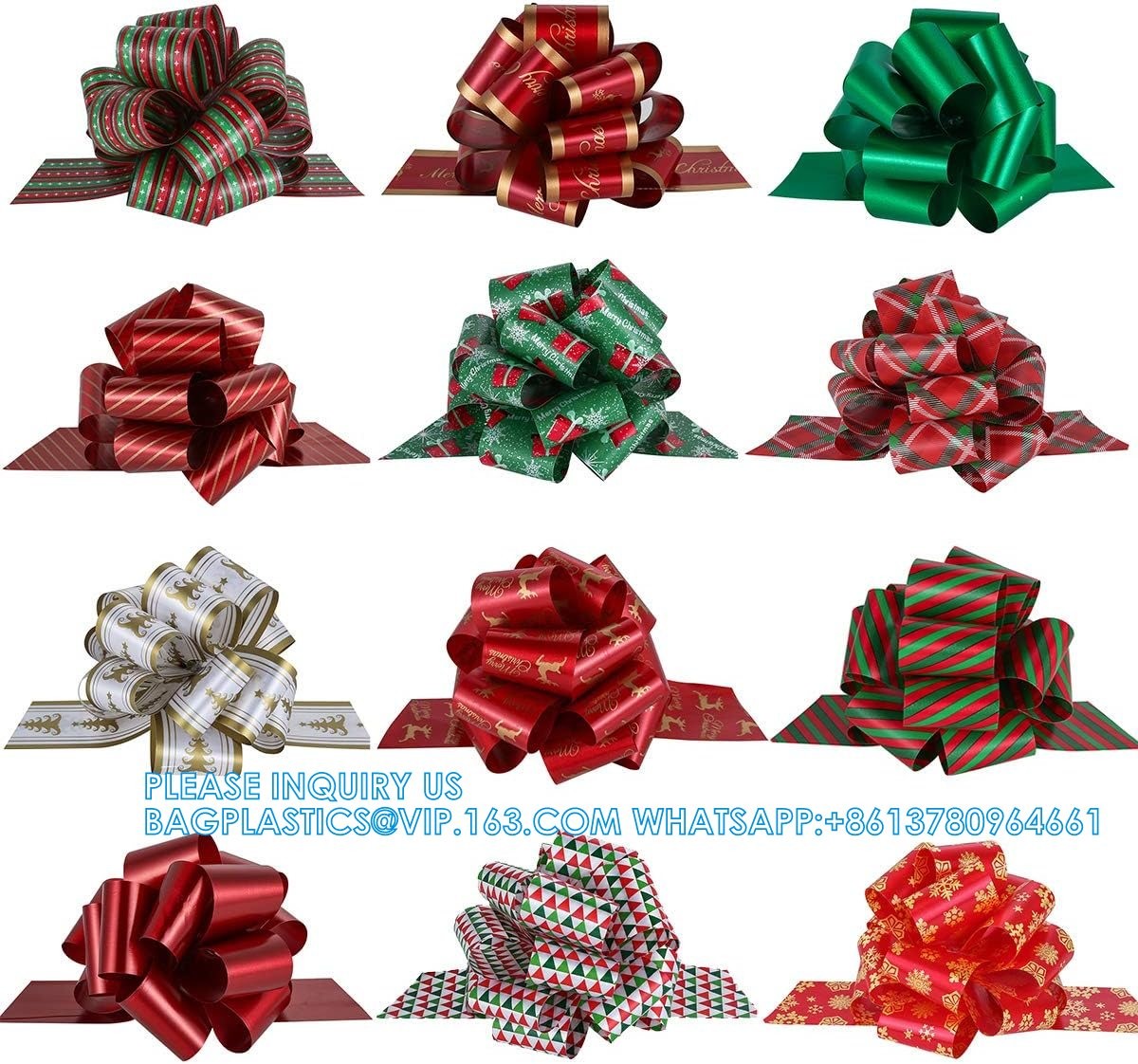 Pull Bow Gift Wrapping Pull Bow Ribbon Pull Bows For Christmas Wedding Baskets Valentine'S Day Bows Multicolor Ribbon