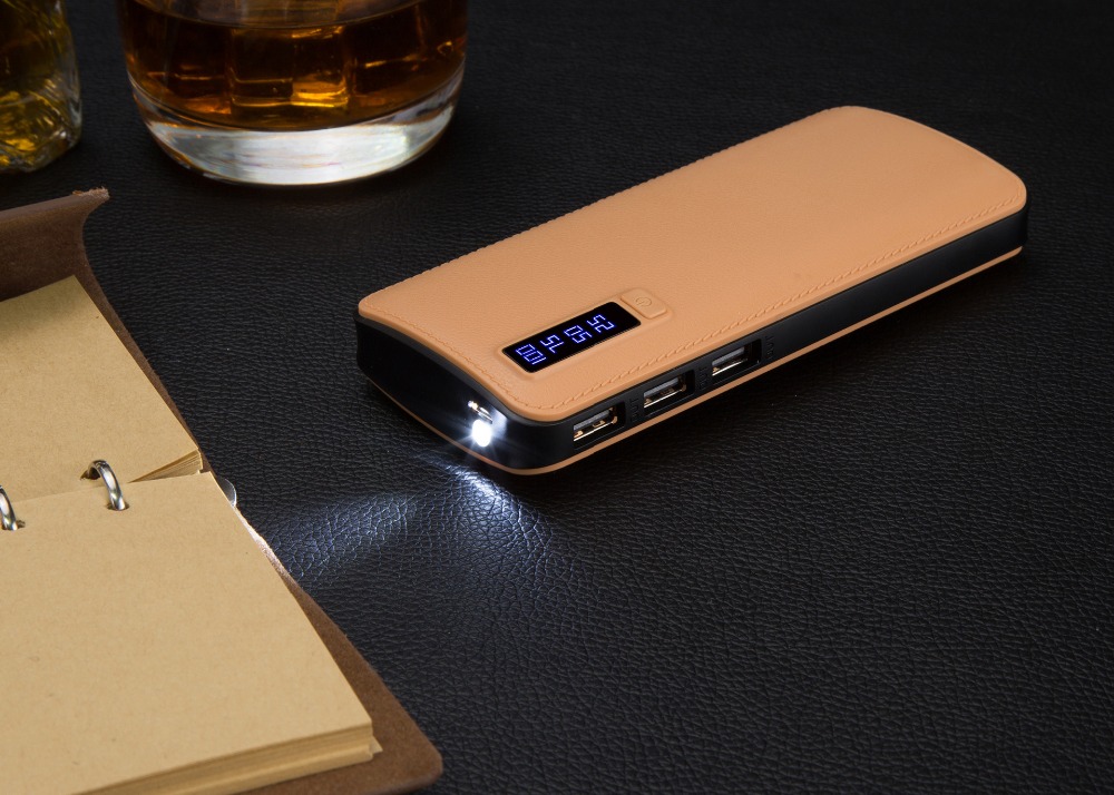 6700mAh 5V2A Waterproof Power Bank MSDS With LCD Display