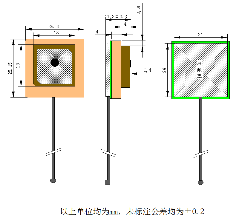 70g High Precision L1 L5 Dual Band GPS GNSS Satellite Positioning Active Ceramic Antenna