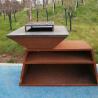 Buy cheap Wood Burning Corten Weathering Steel Outdoor Cooking Grills For Barbecue from wholesalers
