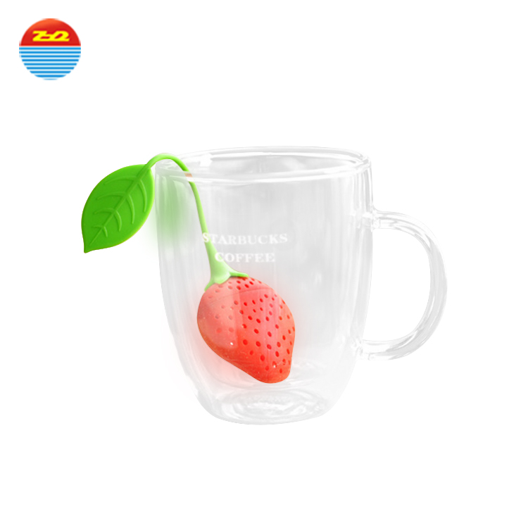 Sassy Silicone Fruit Strawberry Orange Shape Tea Bags