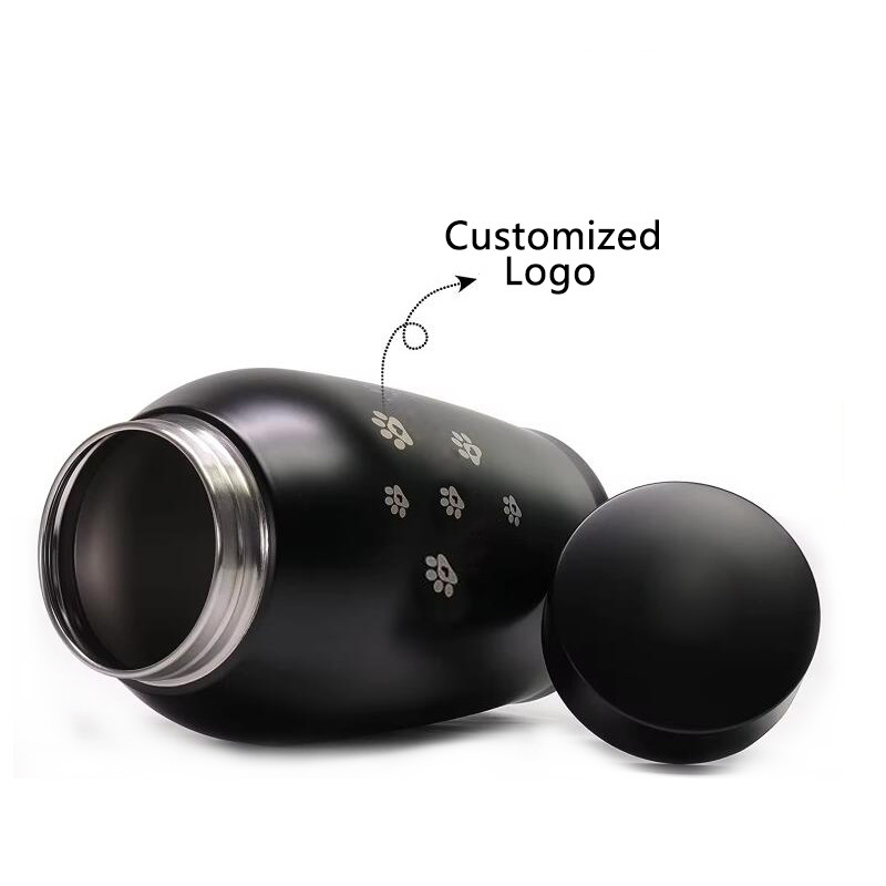 Custom Aluminum CNC Machining Part Memorial Jar Cat Dog Funeral Supplies Sealed Stainless Steel Pet Urn