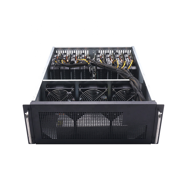 Brand new K86 8 gpu with power supply server case 8gpu graphics card For 588 1660s 2060s 3060TI 3070 3080 3090