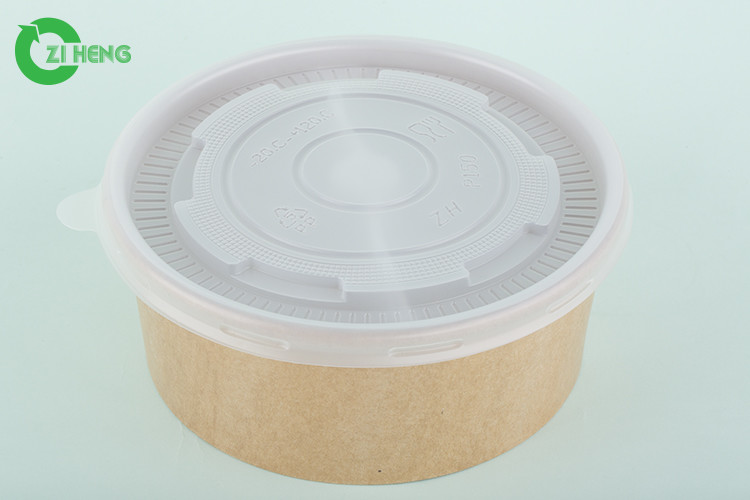 Disposable Paper Bowl Ice Cream Paper Lid Eco Friendly Food Grade Salad Bowl