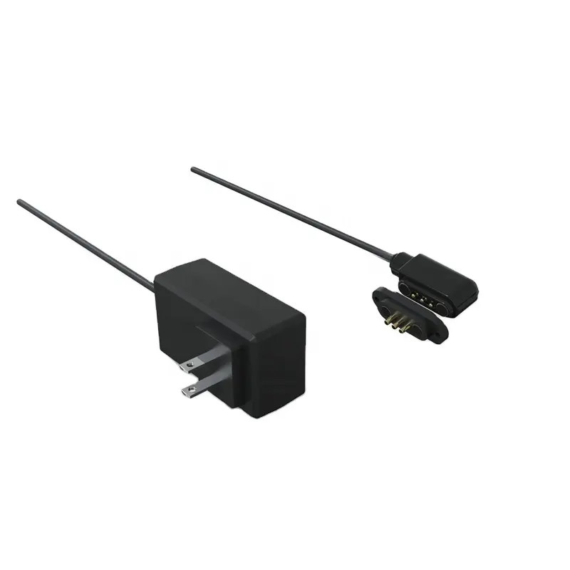 Customized Magnetic pogo pin wire adapter cable strong force 3 pogo pin trending magnetic electrical connector cable charging smart watch wearable