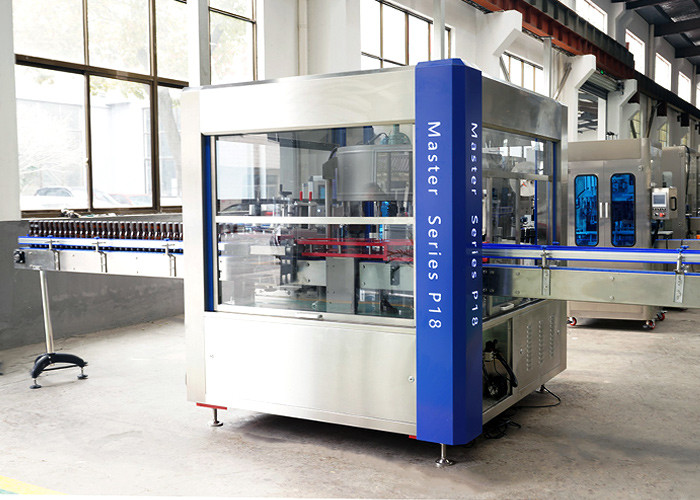 18000bph Auto Rotary Type Beer Bottle Neck Front Back Labeler Machine