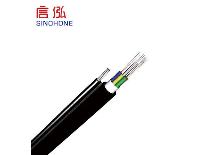 250 um Loose Tube Fiber Optic Cable , Figure 8 Fiber Optic Cable Central Steel Wire