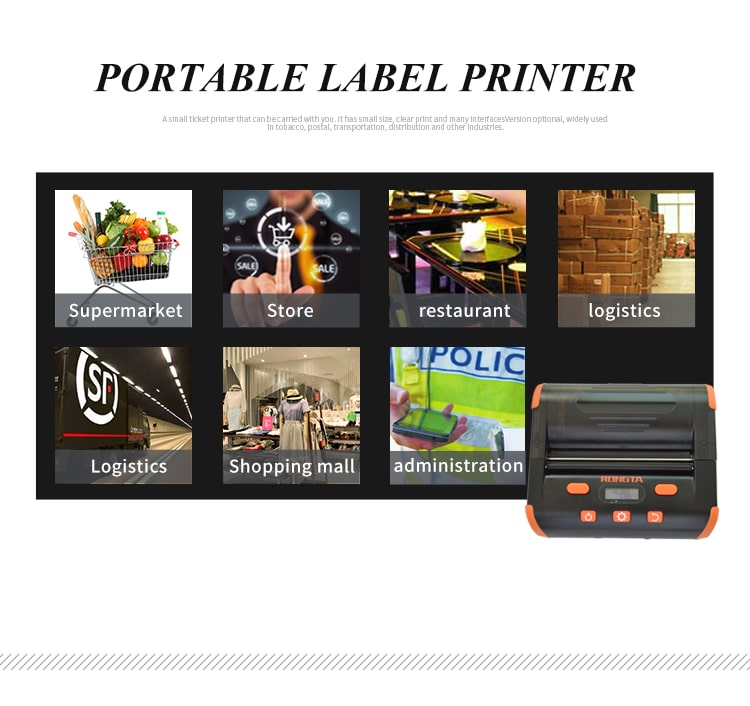 Label Printer Sticker Machine Shipping Label Sticker Receipt Printer Machine Mini Printer