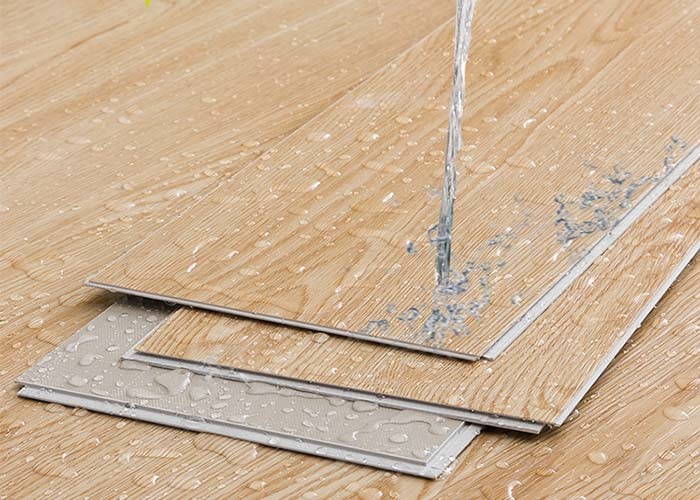 Sound Absorption 184x1220mm Spc Luxury Vinyl Plank Flooring Iso14001 Wood Texture