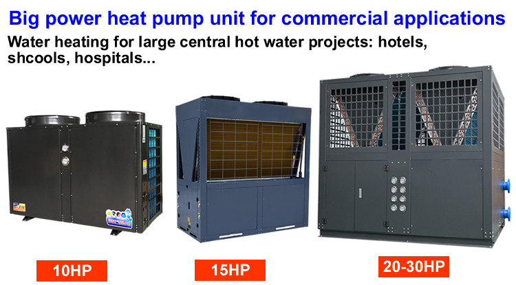 Circulation Heating Most Efficient Air Source Heat Pump 50 / 60 Hz Power Supply