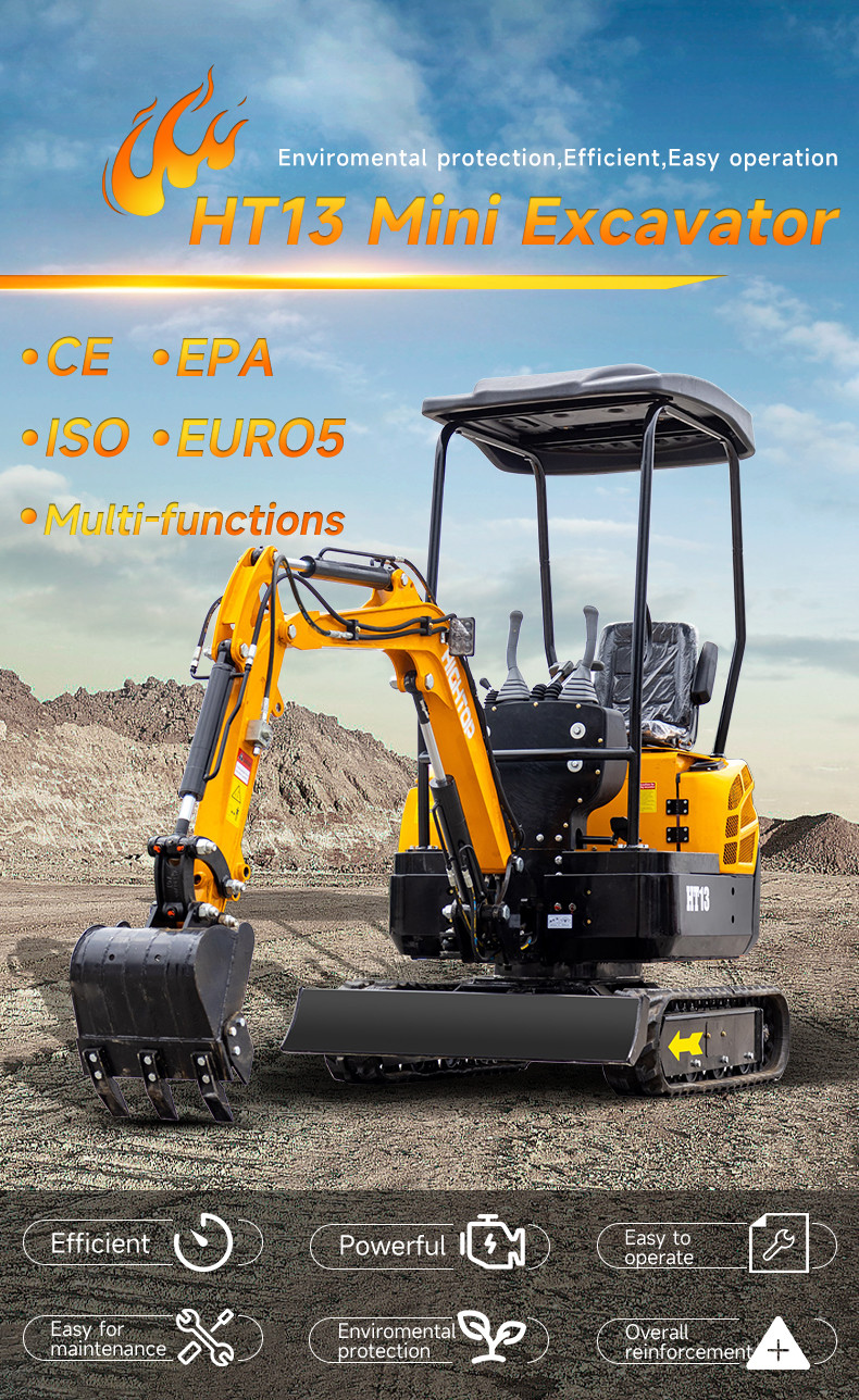 2100mm Max Height Hightop Mini Excavator With 990mm Upper Width