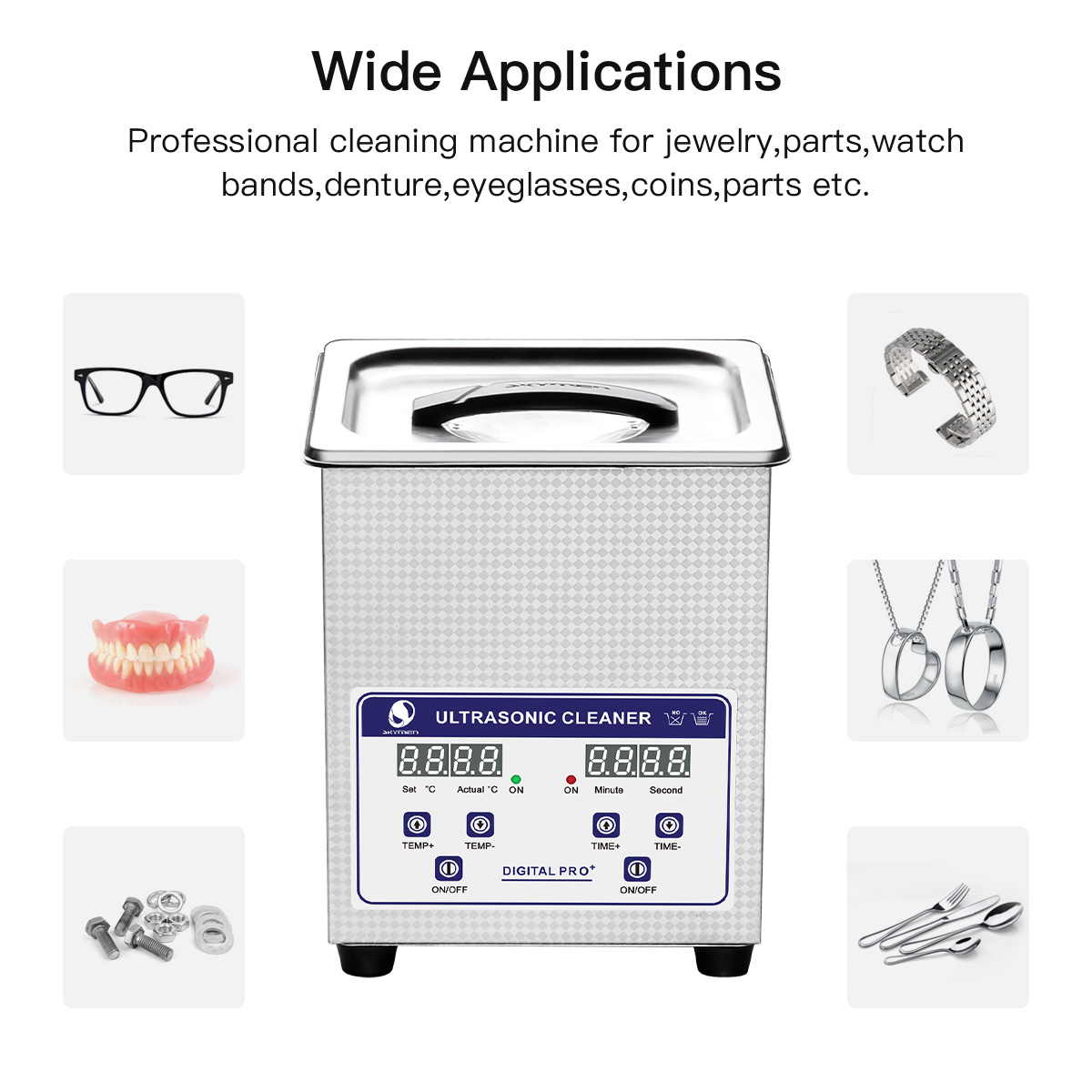 100W Skymen Ultrasonic Cleaner