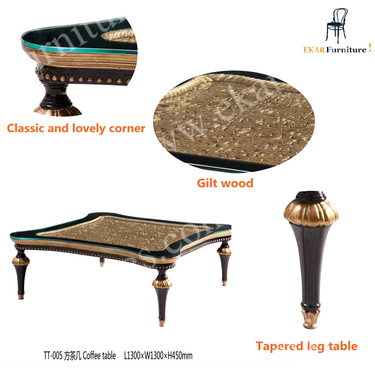 Coffee table price living room furniture China supplier neo classical furnitrue TT-005