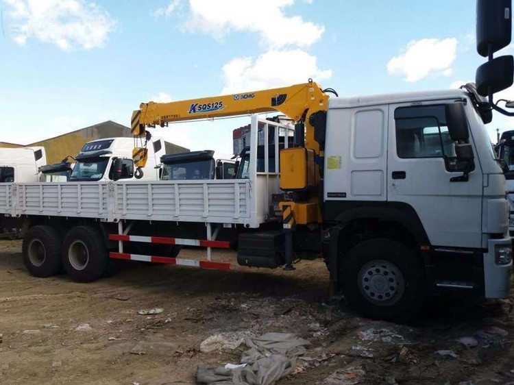 Hitch Mounted Pickup Truck Mobile Boom Crane Sinotruk HOWO 6x4 10 Ton