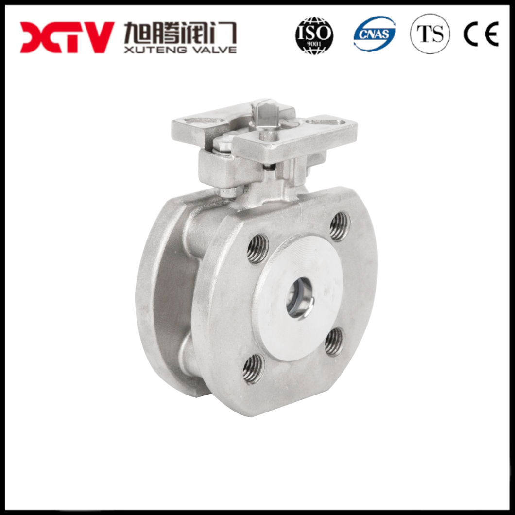 Industrial Round Pair Flange Control Ball Valve