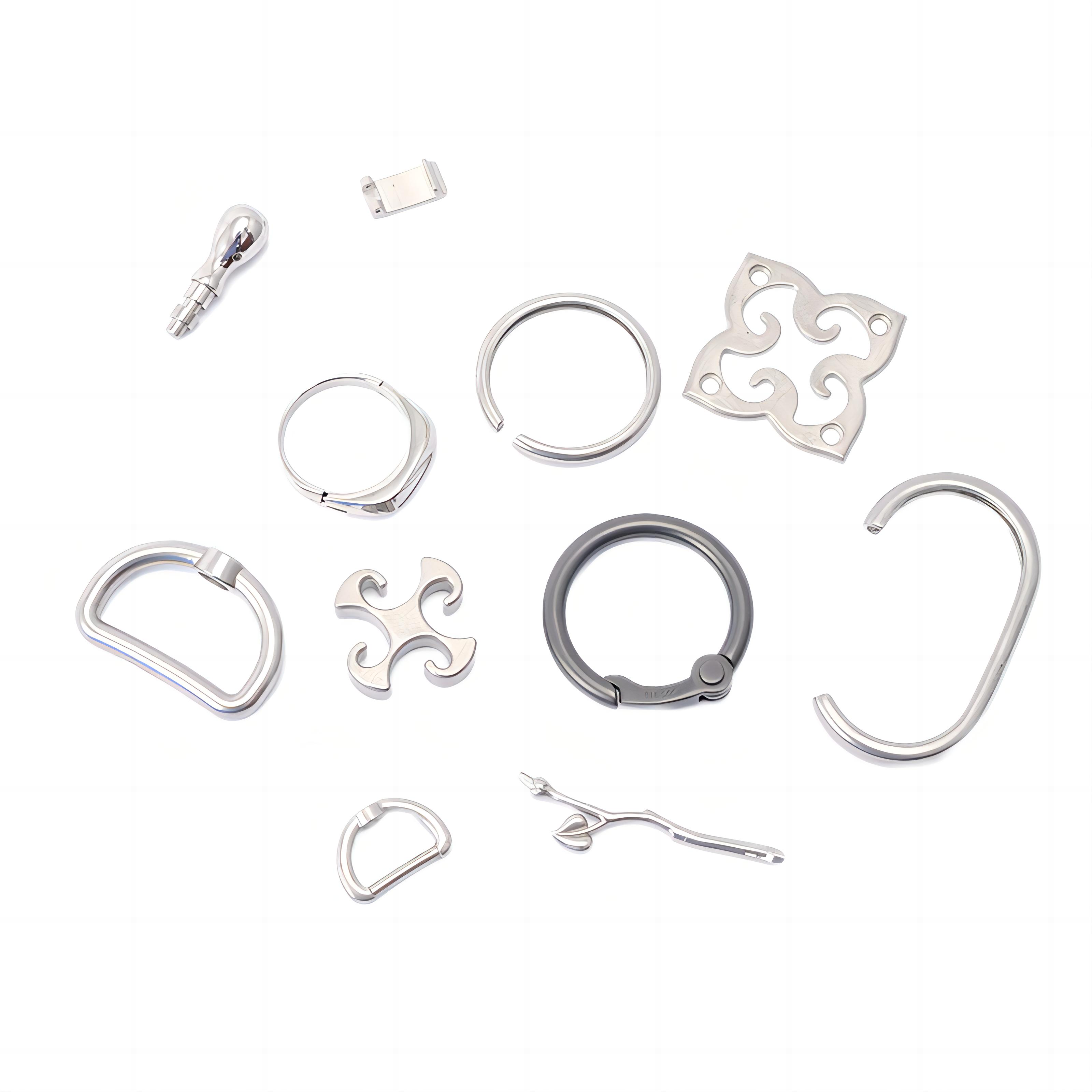 Plating Silver Powder Injection Molding for Custom Carbide Belt Buckle Metal Parts