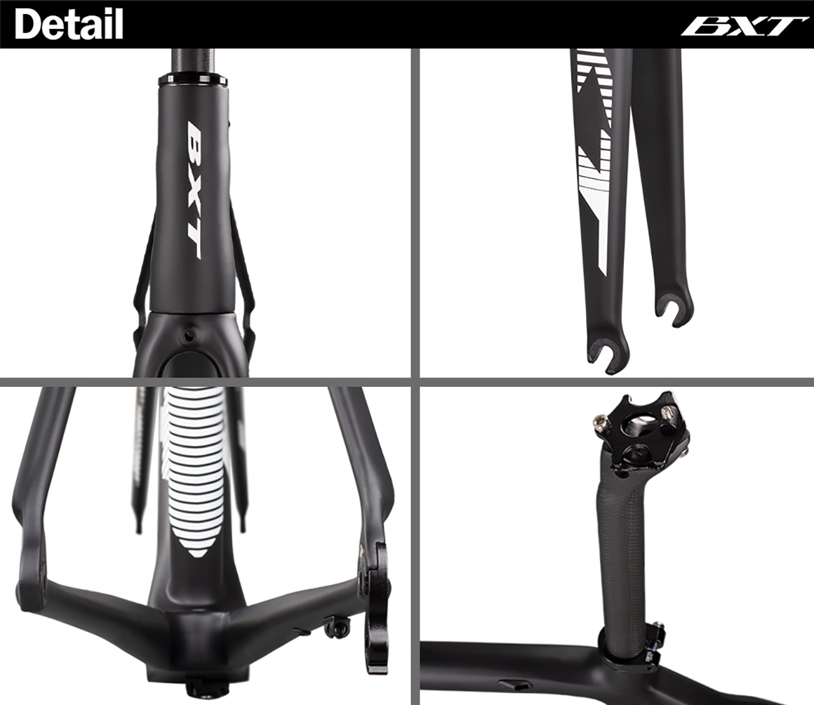 Aero Shaping Carbon Road Bike Frame Racing Bike Frameset V Brake