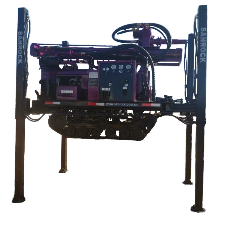 Drilling Depth 180m Water Well Drill Rig Crawler Borehole Drilling Machine