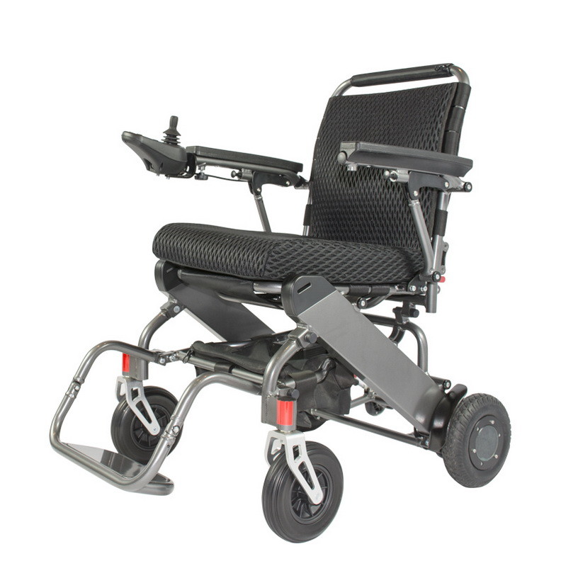 Brush Motor 150Wx2 Portable Foldable Electric Wheelchair