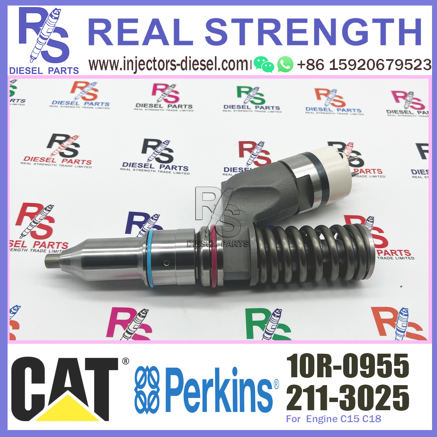 Caterpillar Diesel Cat 3406E Injectors 211-3025 10R-0955 For C15 C16 3456 Engine