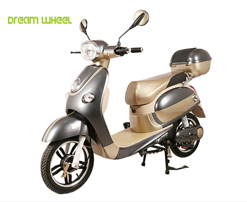 35km/H Pedal Assisted Electric Scooter , 48V 500W Vespa Type Electric Scooter