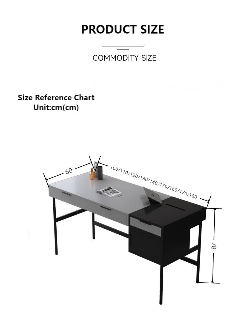 Walnut Study Computer Desk With Chair Set For Hotel Study Home Office