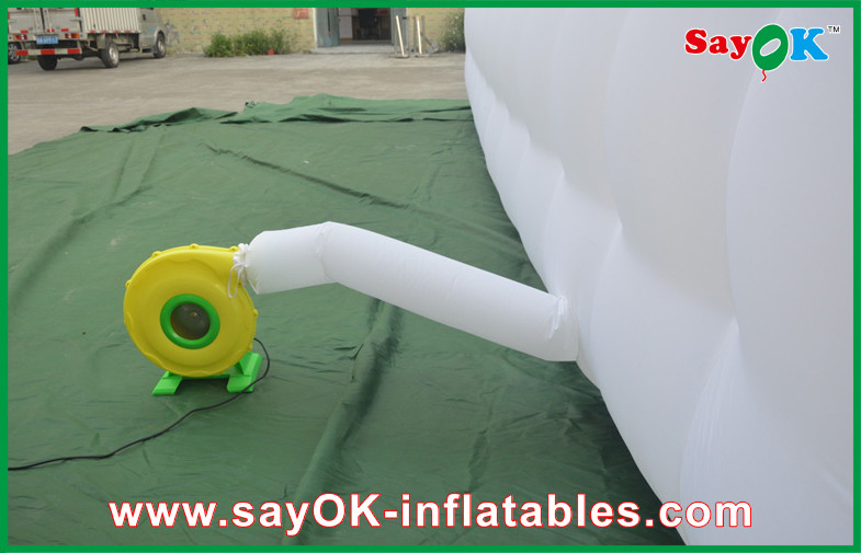 Large Inflatable Tent Portable Giant White Nylon Cloth Inflatable Air Tent , 3m Channel