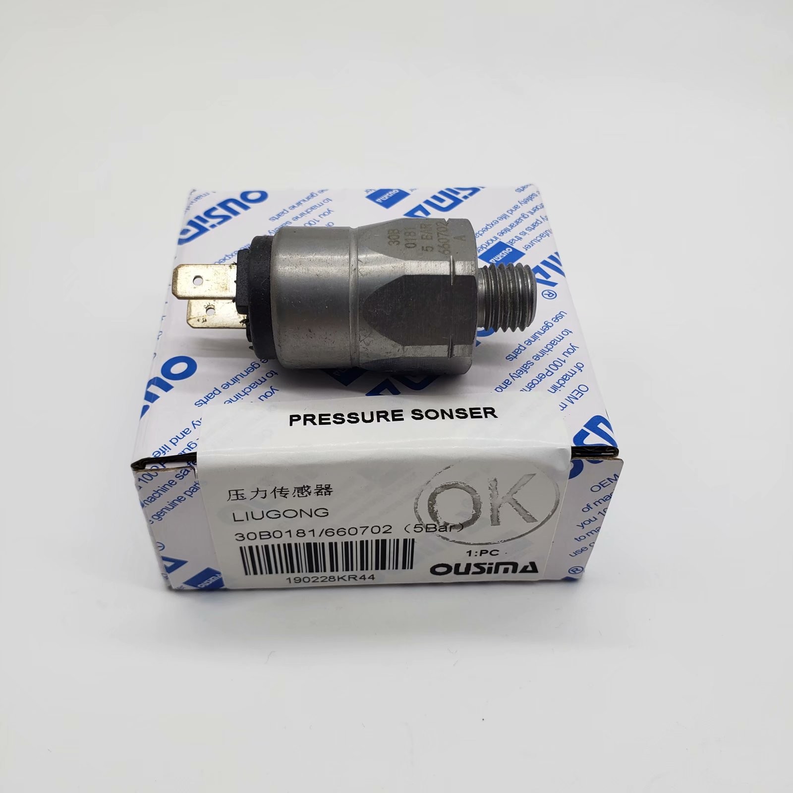 OUSIMA Pressure Sensor 30B0181/660702 Excavator Part Pressure Switch