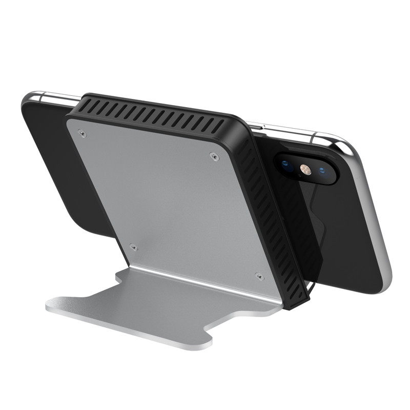 Fast Charge Phone Qi Wireless Charging Stand Aluminium 10W 7.5W