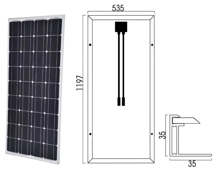 Standard Pv Solar Panel 100W 250W 300W 330W 350 Watt 12 Volt Solar Panel