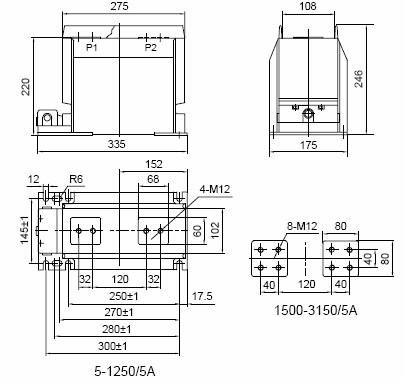 Medium Voltage Instrument Current Transformer Metering Electric Energy 30 Years Life