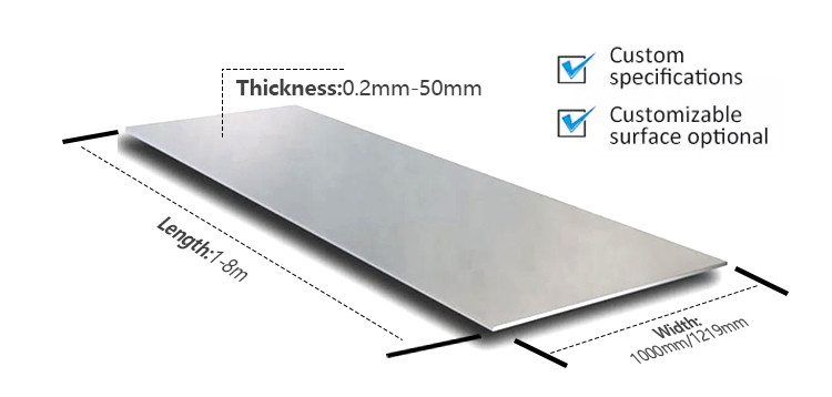 Thickness 3mm Cold Rolled Stainless Steel Sheet Punching Customized Width